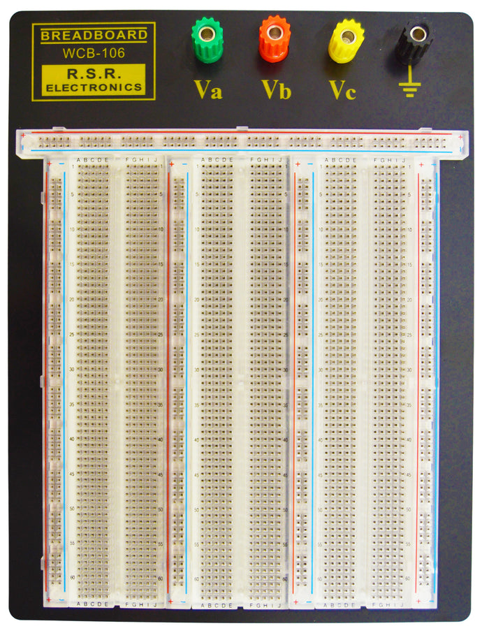 Premium Solderless Clear Breadboard - 2,390 Tie Points, 9.4