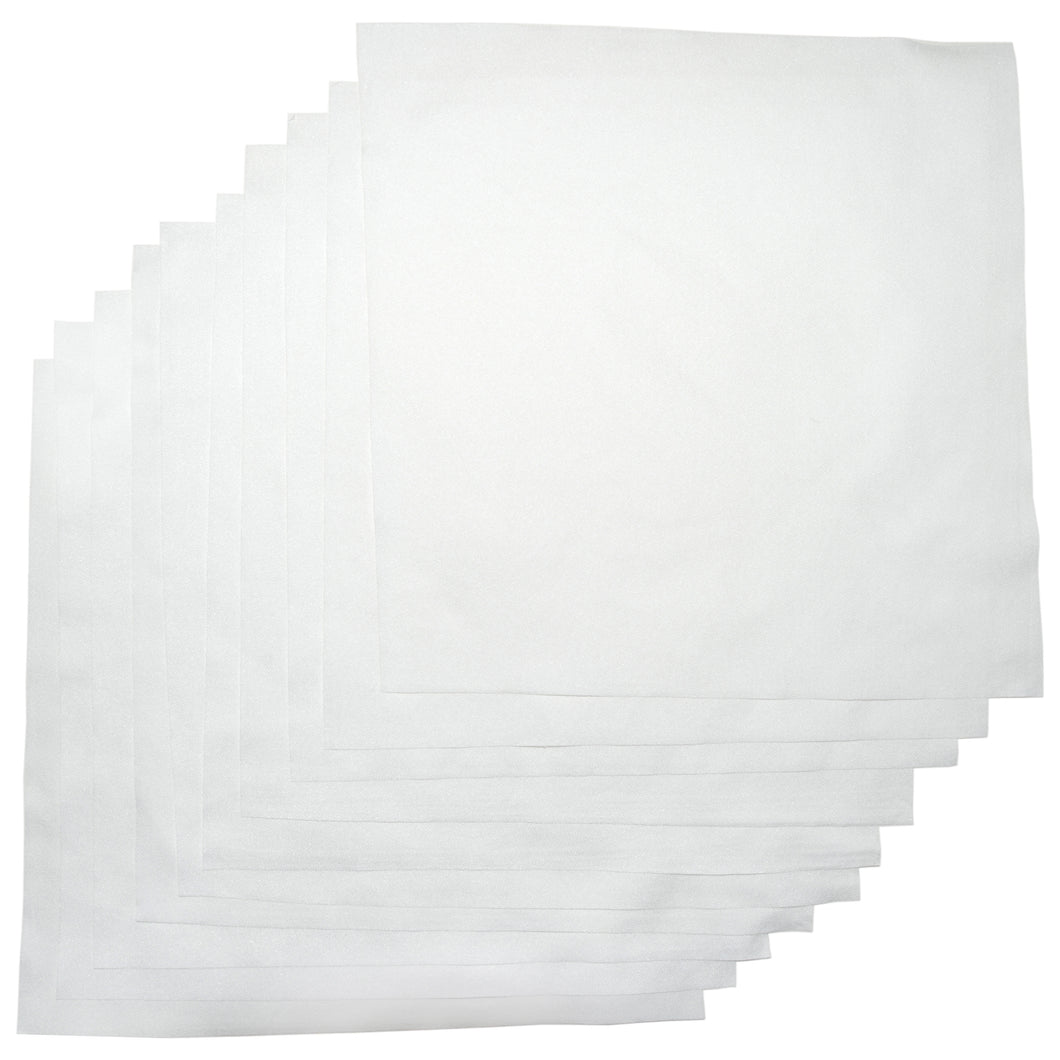 10 Pack 9 x 9 Inch Microfiber Precision Wipers, Lint-Free Polyester, Suitable for 100 Class Cleanroom