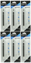 Load image into Gallery viewer, X-Acto 6 Pack Gripster Knife With Safety Cap, Black (X3627)
