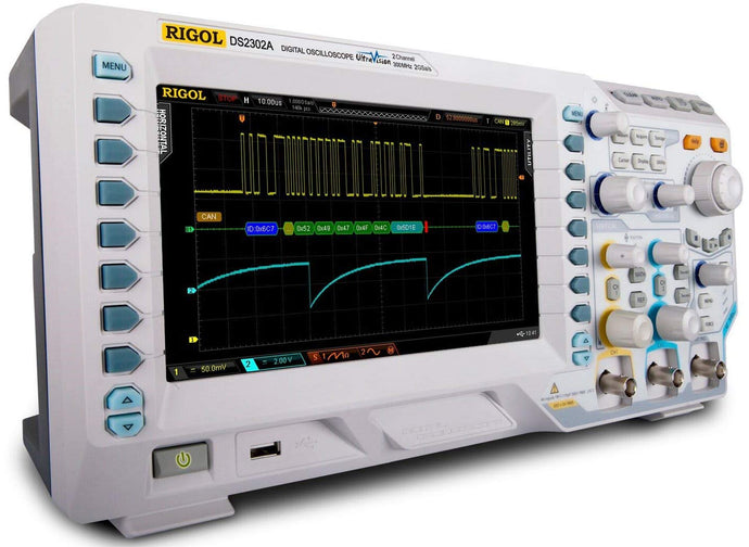 70 MHz, 2 Channel Oscilloscope with 2 GSa/sec and 14 Mpts memory standard as well as low noise front end. 50 Ohm input and 2 ch source embedded | 70MHz Bandwidth | Dual impedance inputs (50Ohm/1MOhm) | 14 million memory points standard | 65,000 frames of waveform recording