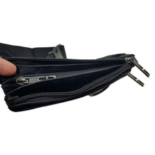 Load image into Gallery viewer, Stealth Polyester Waist Bag with 4 Separate Sections - Unisex Black Fanny Pack
