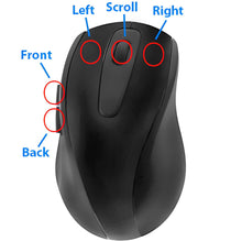 Load image into Gallery viewer, 5 Button Scrolling USB Wired Optical Mouse, 1000 DPI - Black
