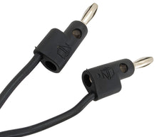 Load image into Gallery viewer, 36&quot; Black Banana to Banana Test Lead, Stackable Plugs
