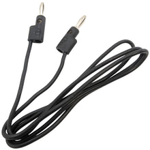 Load image into Gallery viewer, 36&quot; Black Banana to Banana Test Lead, Stackable Plugs
