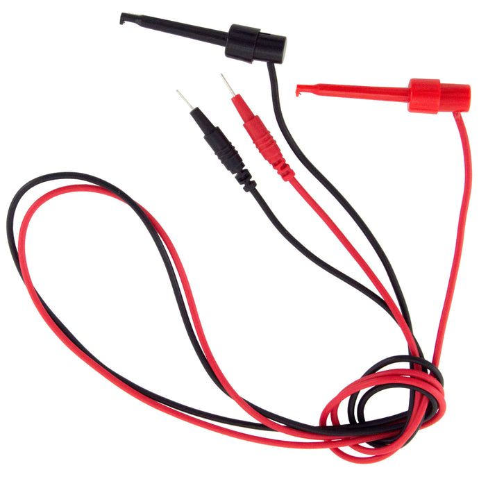 36-inch Minigrabber IC Hook to Male Pin for Breadboard, Includes 1 Red and 1 Black Lead