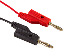 Load image into Gallery viewer, Banana to IC Hook Mini Grabber Lead Set - Includes 1 Red and 1 Black, 3 Feet Length
