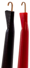 Load image into Gallery viewer, 20 Count (10 Red and 10 Black) Banana to IC Hook Test Leads, 3 Foot Length
