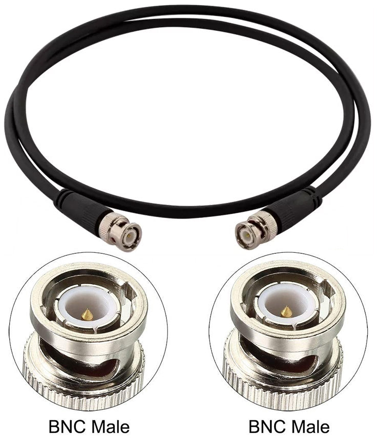 3 Foot BNC Cable, Male to Male, 50 Ohm Impedance