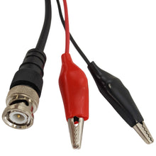 Load image into Gallery viewer, BNC to Red and Black Alligator Clips Test Lead, 36&quot; Long Coax and 6&quot; Long Connecting Leads
