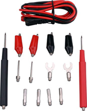 Load image into Gallery viewer, Universal Test Lead Kit with Probes, Alligator Clips, Banana Plugs, Ring Tongues
