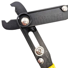 Load image into Gallery viewer, 5-inch Wire Stripper &amp; Cutter with Self Opening Cushion Grip Handles (8 to 30 Gauge)
