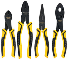 Load image into Gallery viewer, STANLEY 4 Piece Plier Set - Includes 7&quot; Diagonal, 8&quot; Linesman&#39;s, 8&quot; Long Nose, and 8&quot; Slip Joint Pliers (84-058)
