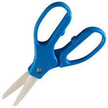 Load image into Gallery viewer, Ideal for cutting fiberglass mats, fiber optic cables, and kevlar | Water resistant | Made of industrial grade ceramic so it won&#39;t interact with foods | Blue handle | Dimensions: 7&quot; x 3.25&quot; x 0.5&quot;
