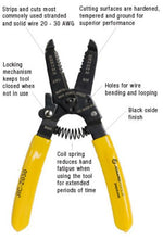 Load image into Gallery viewer, Jonard Tools 20-30 AWG Wire Stripper and Cutter, 6.73&quot; Length (JIC-1022)
