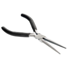 Load image into Gallery viewer, 6&quot; Mini Needle Nose Pliers (Non-Serrated Jaw) with Return Spring and Cushion Grip Handles

