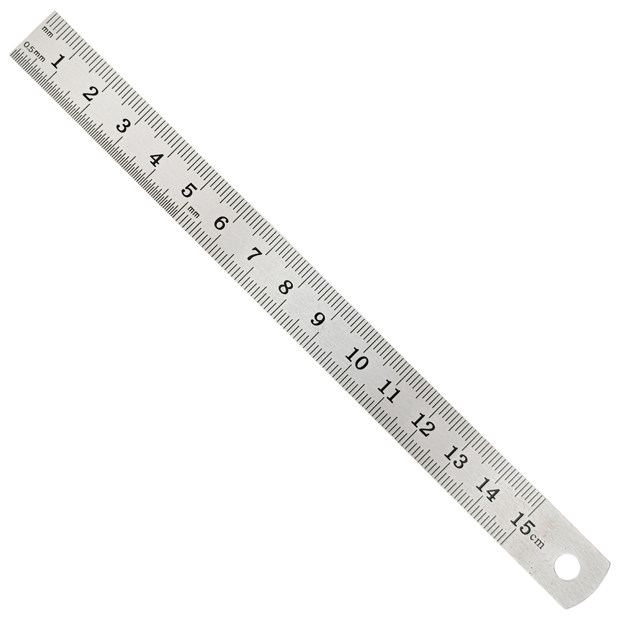 6” Mini Double-Sided Ruler, SAE and Metric, 1/64