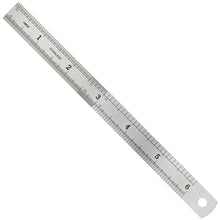 Load image into Gallery viewer, 6” Mini Double-Sided Ruler, SAE and Metric, 1/64&quot; and 1mm Increments
