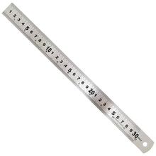 Load image into Gallery viewer, Stainless Steel 12&quot; / 30cm Ruler - Imperial Inches and Metric Millimeters
