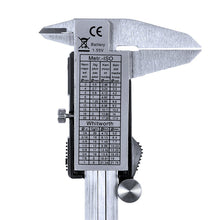 Load image into Gallery viewer, 6-inch Digital Caliper - Measures Inside, Outside, Depth, and Step from .001&quot; to 6&quot; (0.01mm to 150mm), Inches and Millimeters Conversion, Includes Carrying Case
