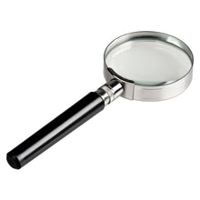 Load image into Gallery viewer, Magnifying Glass 3X Magnification, 2 Inch Diameter with Black Plastic Handle (7-1012)
