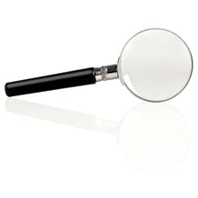 Load image into Gallery viewer, Magnifying Glass 3X Magnification, 2 Inch Diameter with Black Plastic Handle (7-1012)
