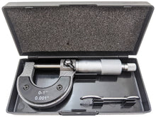 Load image into Gallery viewer, 0-1&quot; SAE Utility Micrometer with Storage Case, 0.001 Inch Accuracy
