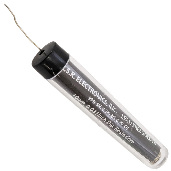 10 Grams Rosin Core Lead-Free Solder, 0.031