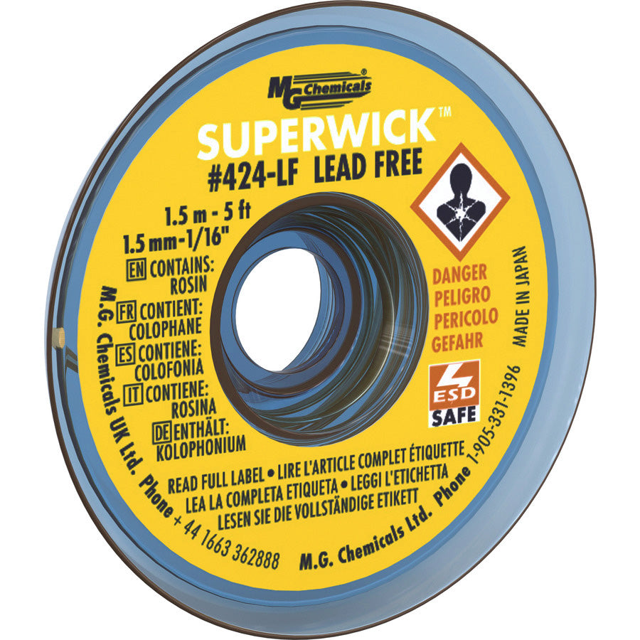 Lead Free De-Soldering Wick, 0.05