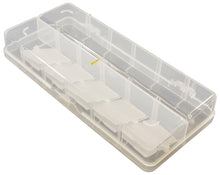 Load image into Gallery viewer, Clear Storage Box with Lid, 2 to 12 Divisions, 10&quot; x 4.7&quot; x 1.5&quot;
