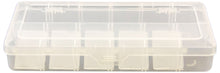 Load image into Gallery viewer, Clear Storage Box with Lid, 2 to 12 Divisions, 10&quot; x 4.7&quot; x 1.5&quot;
