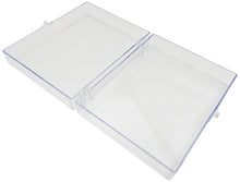 Load image into Gallery viewer, Small Clear Plastic Box, Rigid Hinged Polystyrene - 4⅝ × 3½ × 1¼&quot;
