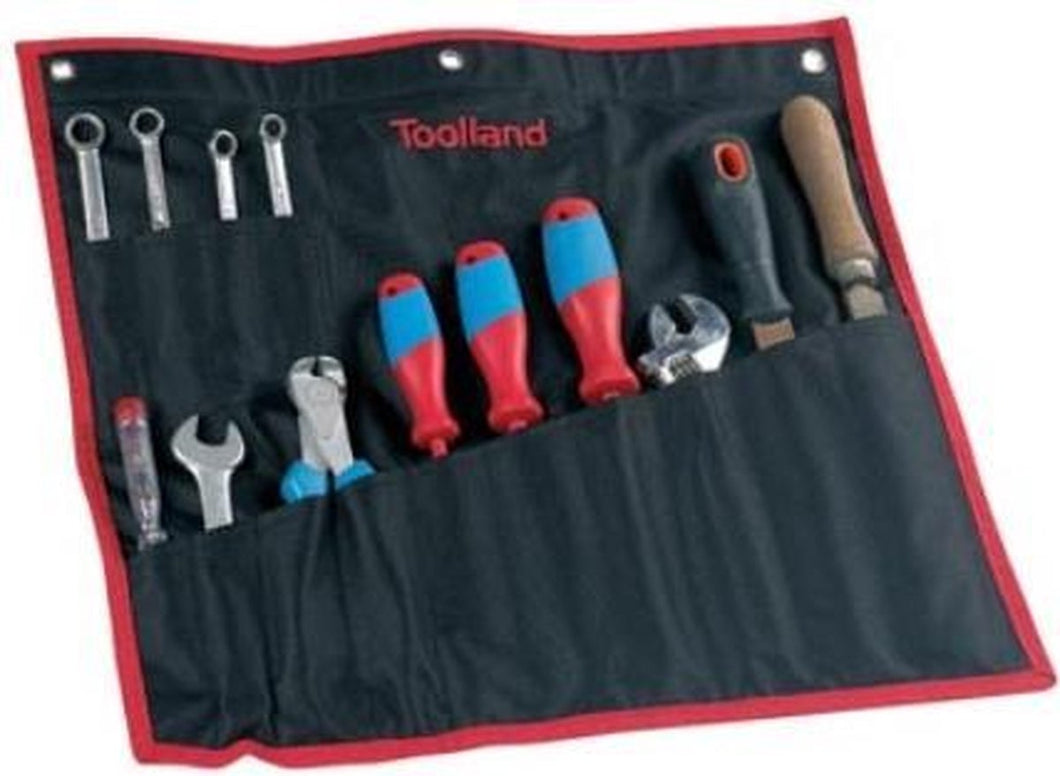 14 Compartment Roll-up Tool Bag with Handle, 15