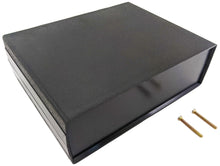 Load image into Gallery viewer, Black Project Box Enclosure with Lid and Screws, 7.9&quot; x 6.3&quot; x 2.5&quot;
