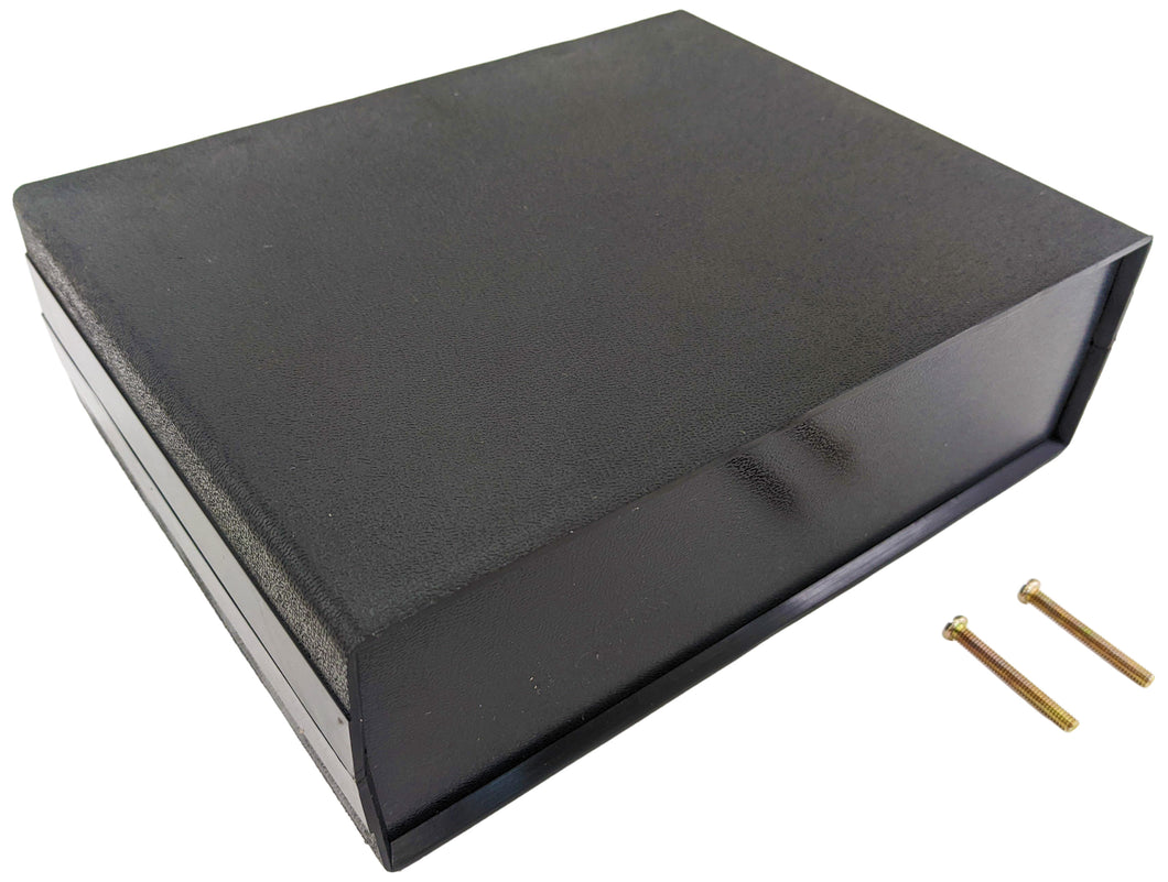 Black Project Box Enclosure with Lid and Screws, 7.9