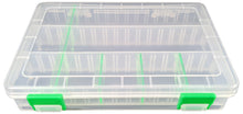 Load image into Gallery viewer, Small Parts Storage Box with 6 Removable Dividers, 8&quot; x 5.3&quot; x 1.5&quot;, RoHS
