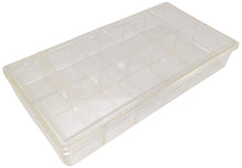 Load image into Gallery viewer, 12 Compartment Plastic Storage Box with Hinged Snap-Close Lid - Ideal for Components or Craft Pieces, 8.3&quot; × 4.5&quot; × 1.3&quot;
