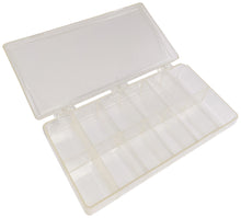 Load image into Gallery viewer, 12 Compartment Plastic Storage Box with Hinged Snap-Close Lid - Ideal for Components or Craft Pieces, 8.3&quot; × 4.5&quot; × 1.3&quot;
