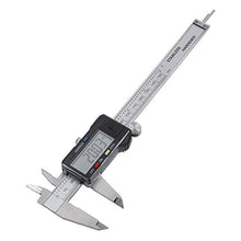 Load image into Gallery viewer, 6-inch Digital Caliper - Measures Inside, Outside, Depth, and Step from .001&quot; to 6&quot; (0.01mm to 150mm), Inches and Millimeters Conversion, Includes Carrying Case
