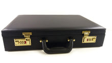 Load image into Gallery viewer, Lockable Briefcase - Black Leather - Toolcase
