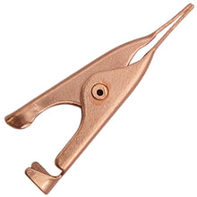 Load image into Gallery viewer, Micro Copper Plated Alligator Clip with Smooth Toothless Jaws, 1 Inch Overall Length
