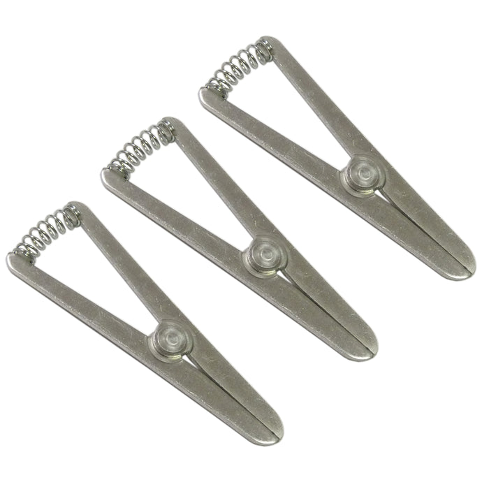Pack of 3 soldering heat sinks | Absorbs and dissipates heat during soldering and desoldering of sensitive parts | Keeps the solder area cooler and safer
