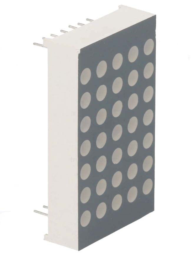 5 × 7 Single Color Display Matrix, Common Anode, Super Red