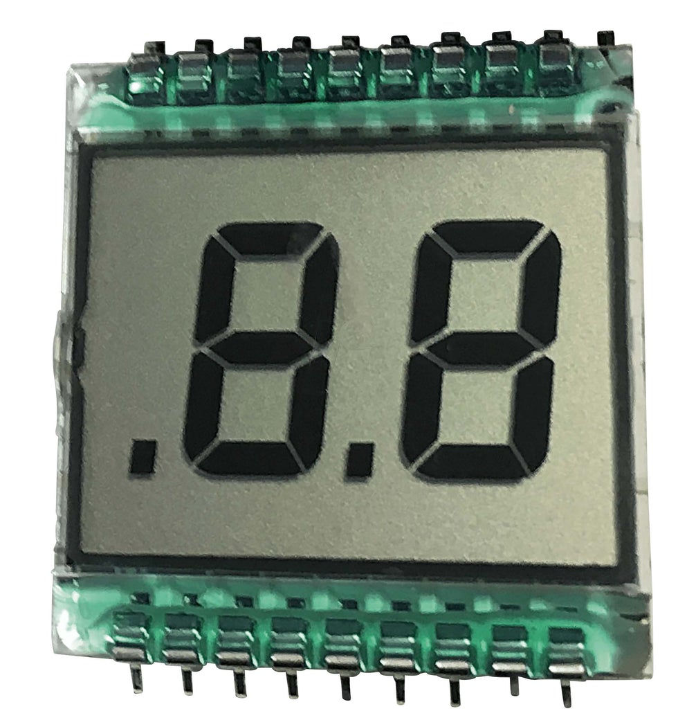 2 Character LCD Module with Driver & Controller, Digit Size: 0.5