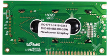 Load image into Gallery viewer, Parallel Character 16 x 2 LCD Display, STN Positive, Gray, Reflective, 8-Bit or 4-Bit Parallel Interface
