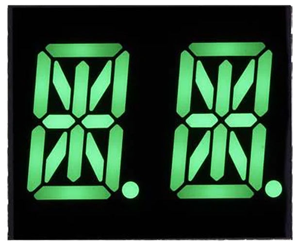 Lite-On LTP-3790JG 6 Dual Digits Alphanumeric Display, 0.56