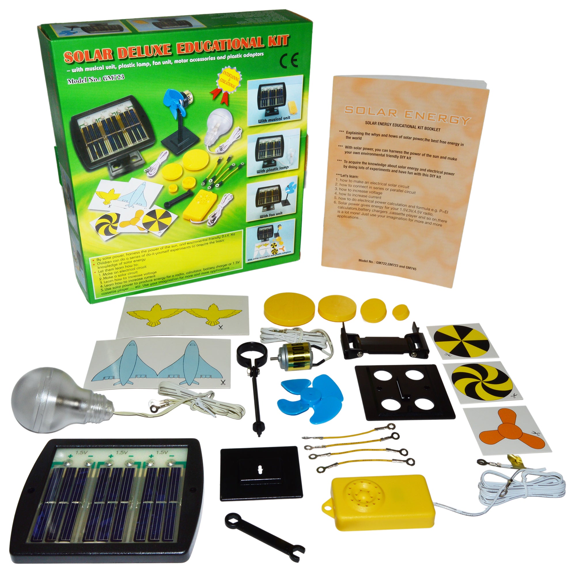 Educational Solar Energy Science Project Kit with Solar Panel, Motor ...