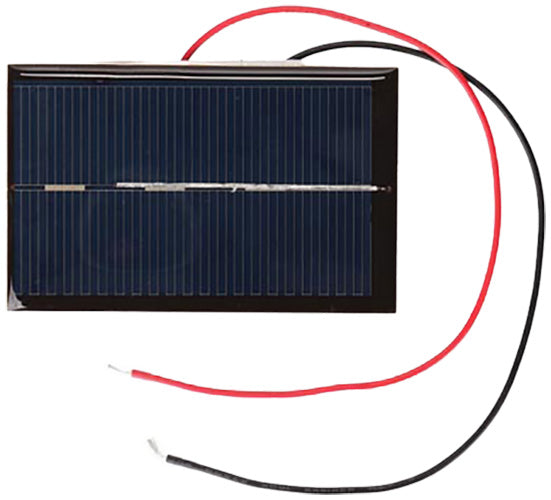 Small Solar Cell with Wire Leads (0.5 V / 800 mA)