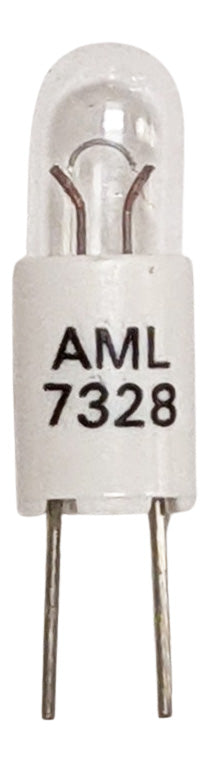 Mini 5mm Incandescent Lamp Bi-Pin (2 Pin) Base 6V, 200mA (7.5mm Bulb Height) T-1 3/4