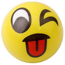 Load image into Gallery viewer, 12 Pack of Smiley Face Emoji Stress Balls - 2.4 Inch Assorted Squeezable Yellow Smilies
