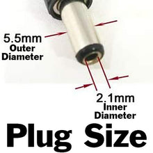 Load image into Gallery viewer, 9 Volt DC, 300mA Power Adapter with 5.5mm Outer Diameter Barrel Jack, 2.1mm Inner Diameter (Center Positive)
